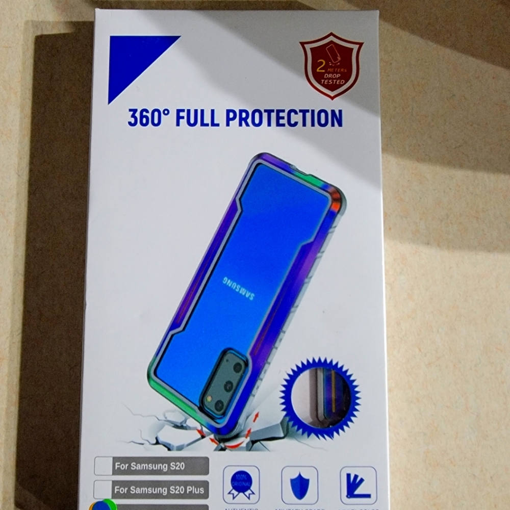 Samsung S20 Ultra 360 Full Protection Cellphone Case-Iridescent Color